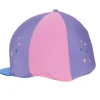 Hy Zeddy Three Tone Lycra Hat Silk Flamingo Pink/Turquiose/Cobalt Blue