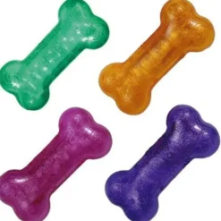 KONG Squeezz Crackle Bone Assorted Colours