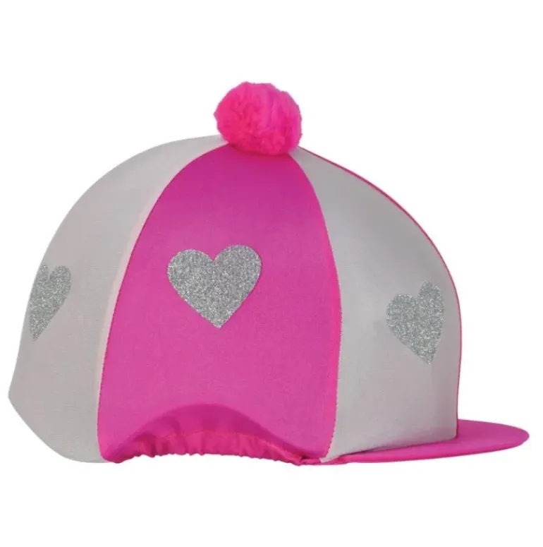 Love Heart Glitter Hat Cover by Little Rider