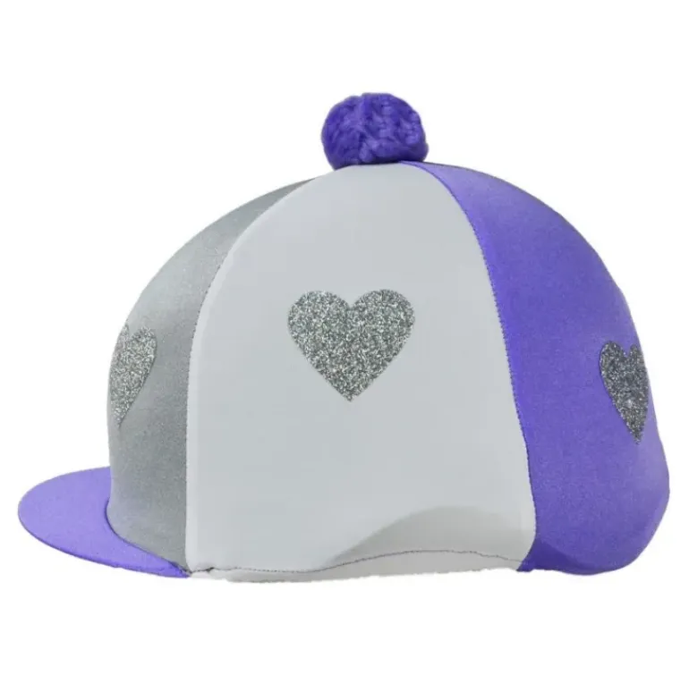 Love Heart Glitter Hat Cover by Little Rider