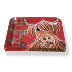 McMoo Tartan Paint Snack Tray