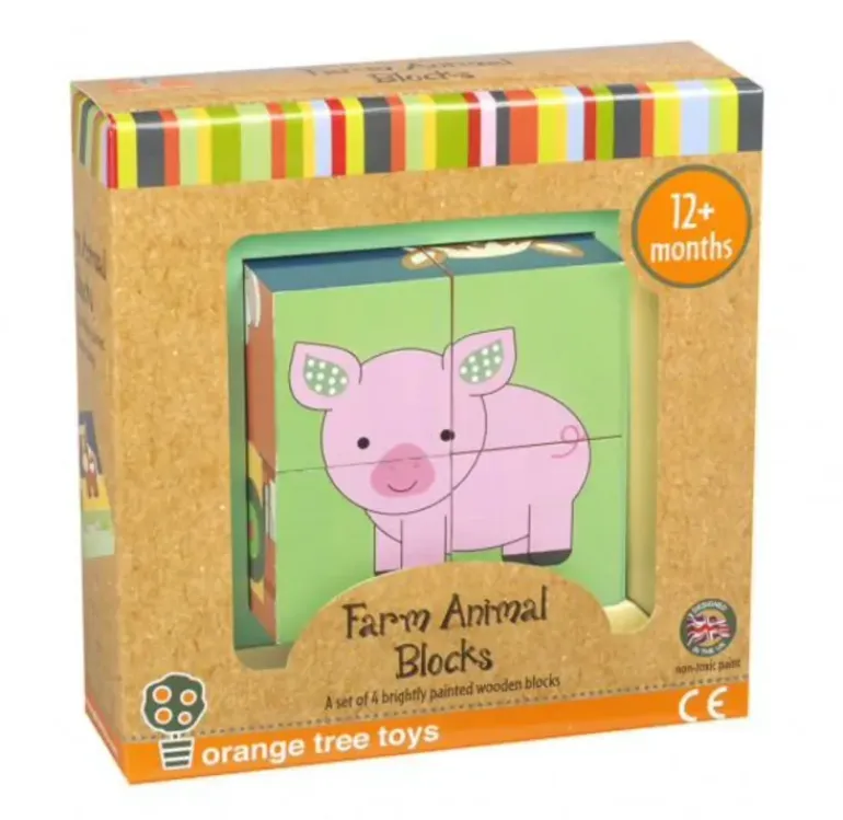 Orange Tree Toys Fram Animal Blocks