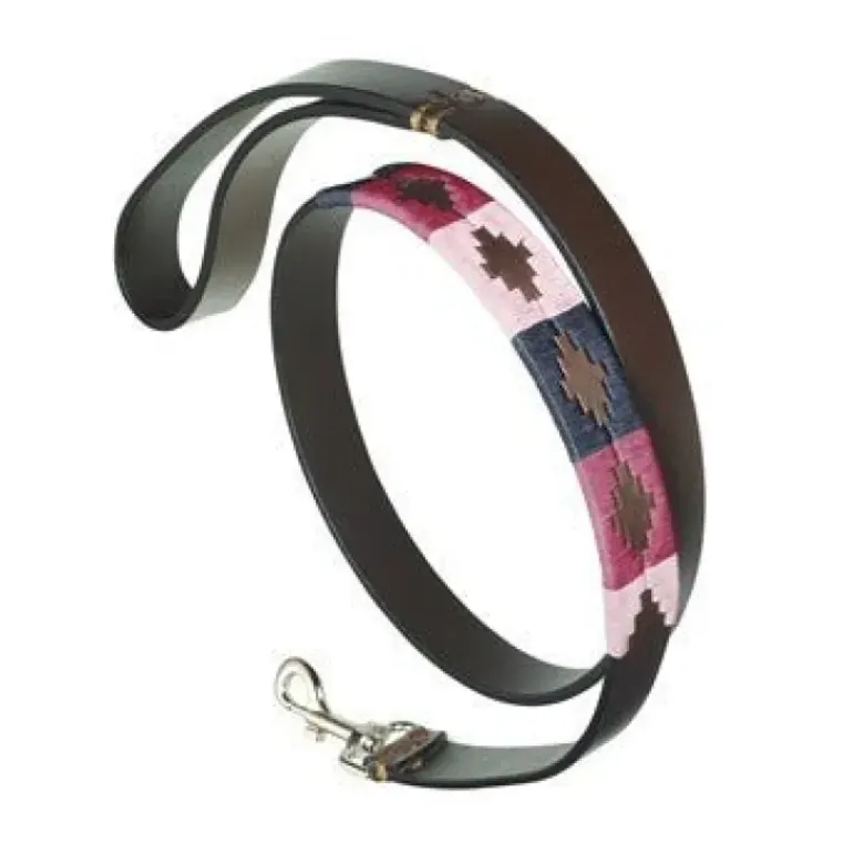Pampeano Leather Dog Lead Petalo