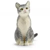 Schleich Grey Tabby Cat