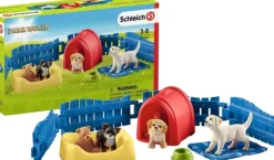 Schleich Puppy Pen Toy Set