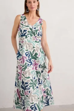 Seasalt Cornwall Sky Beyond Sleeveless V-Neck Dress