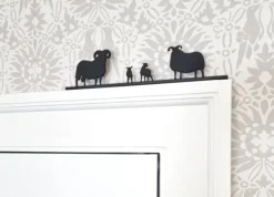 ShadowShapes Blackfaced Sheep Family Group