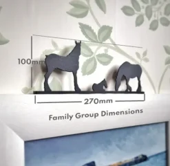 ShadowShapes Clydesdale Family Group