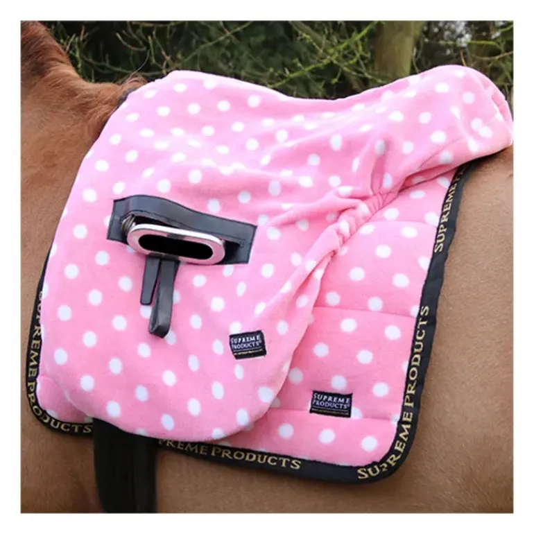 Supreme Products Ride on Dotty Fleece Saddle Cover