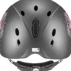 Uvex Onyxx Kids Riding Helmet Little Pony Anthracite Matt