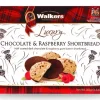 Walkers Half Coated Dark Chocolate & Raspberry Shortbread 160g